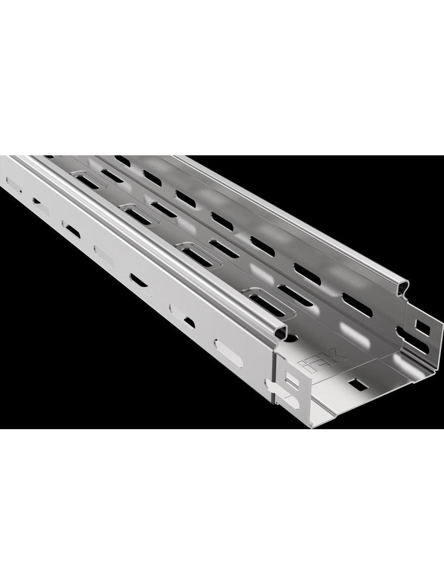 Jgheab metalic perforat 50х100х3000, 0,7mm IEK (3m)