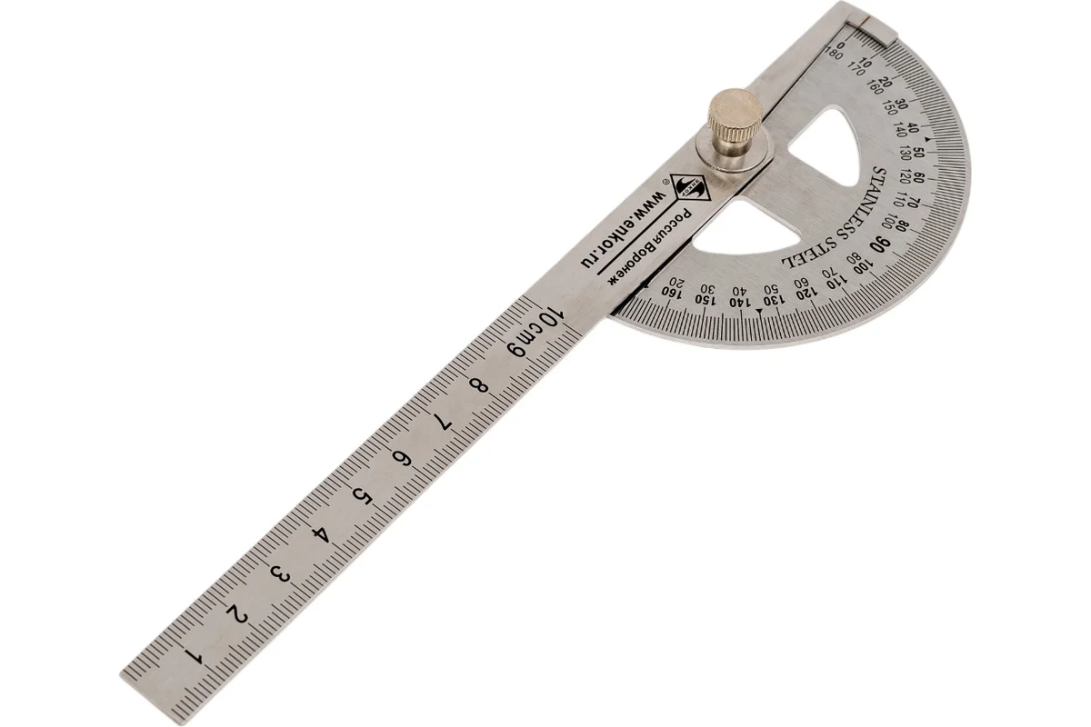 Угольник-транспортир 150 мм Encor 10873