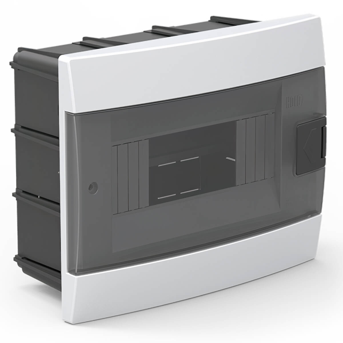 Электрический щит на 8 модулей, для скрытого монтажа, черный, Teb 600001801 HOROZ