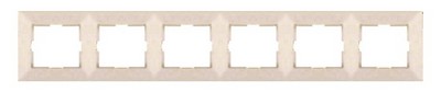 Рамка модульная (6м), кремовая 95979016