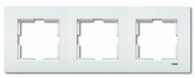 Ramă triplă Каrrе albă VIKO