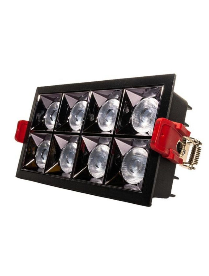 Spot 3 LED înt. 6W 220V 4500K 480Lm 131*54*49mm negru ELMOS