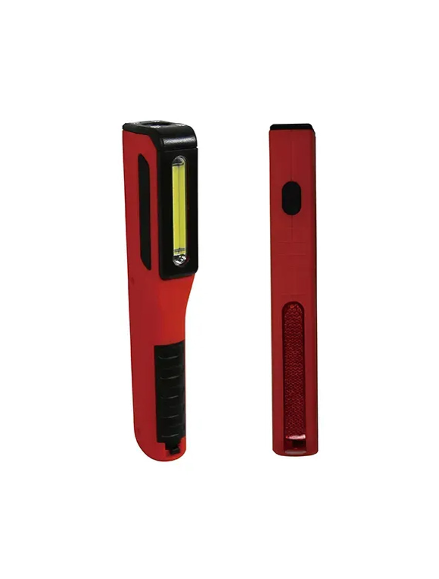 *LANTERNA DE LUCRU PIX 1LEDx1W+1COBx3W+5redLED 60/150LM 177x39x25MM MAGNET ABS 2K