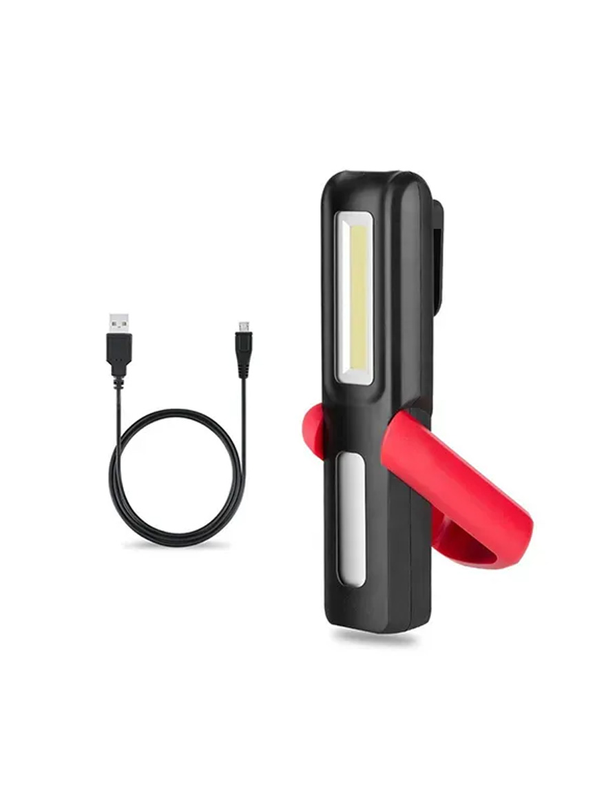 *LANTERNA DE LUCRU USB REINCARCABILA 1200mAh COB 3W 150LM 117x50x26MM MAGNET ABS