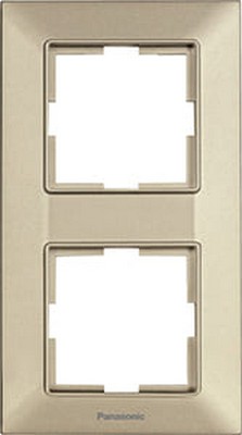 * Ramă 2 loc. verticală, bronz Arkedia Slim