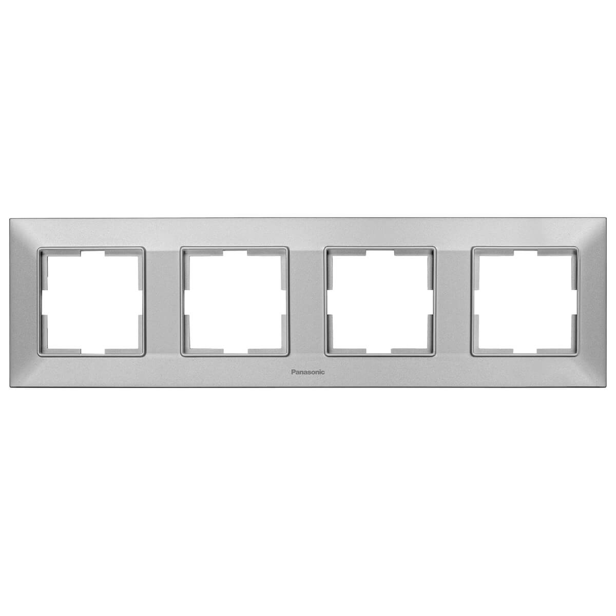 Рамка 4-местная, серебро 938042