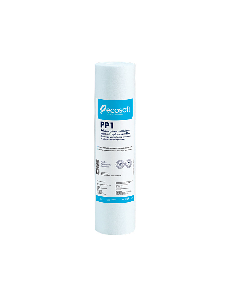 Cartuș din polipropilenă ECOSOFT 2,5x10", 1 MKM, (CPV25101ECOEXP)