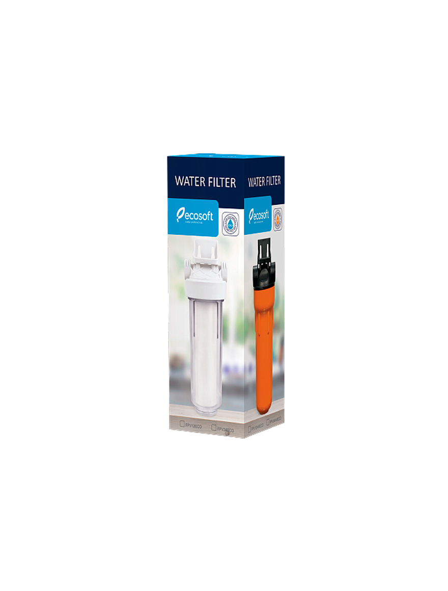 Filtru mecanic apă rece 0", FI, 3/4", (carcasă 2,5x10", suport,cheie, cartuș 5 MKM)