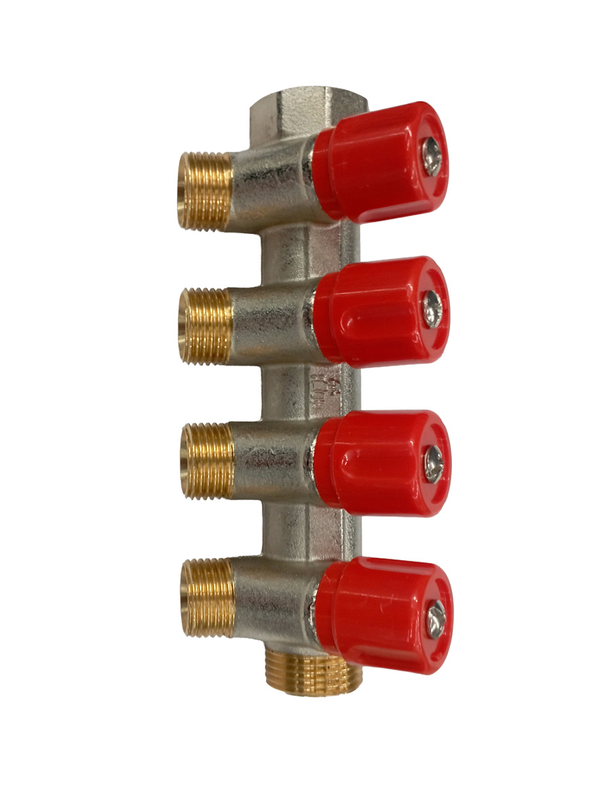 COLECTOR CU ROBINEȚI 4 CAIx16mmx3/4" BIANCHI