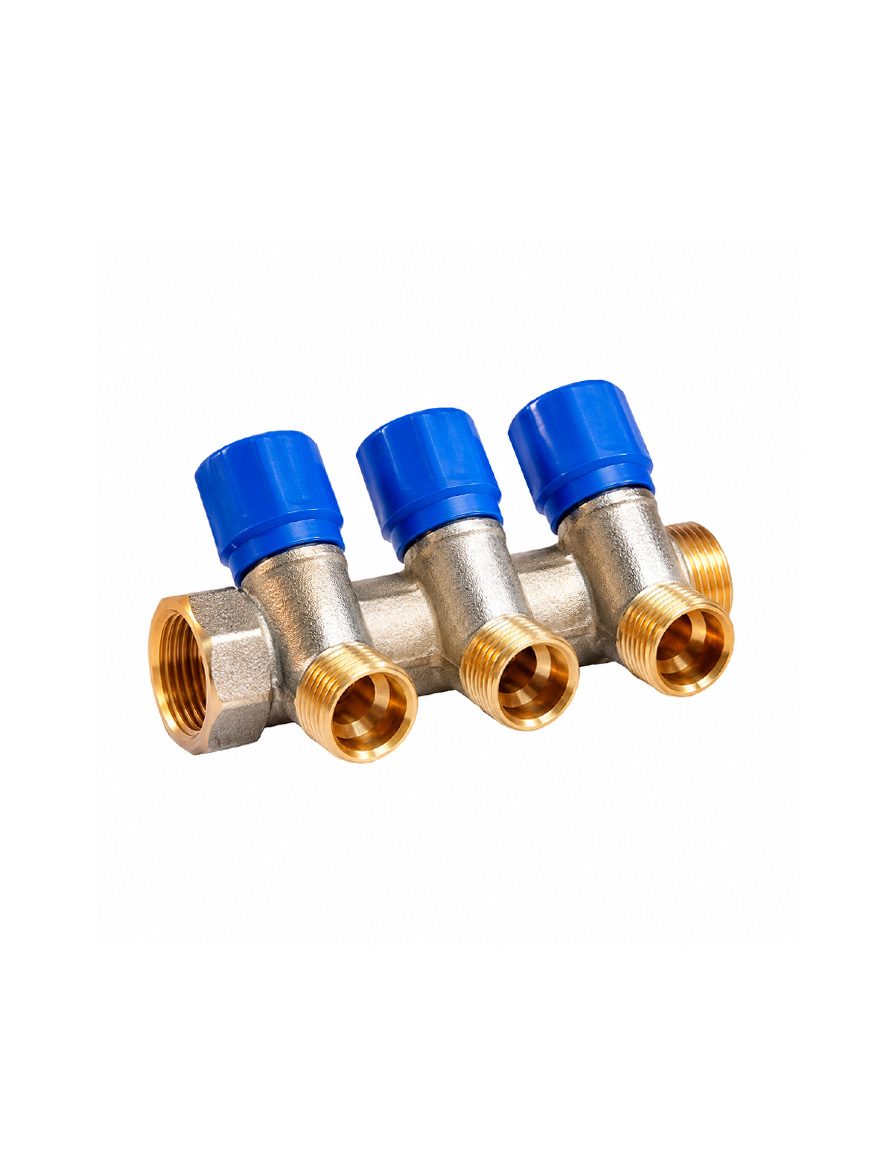 Colector cu robineți 3 CAIx16mmx3/4" BIANCHI