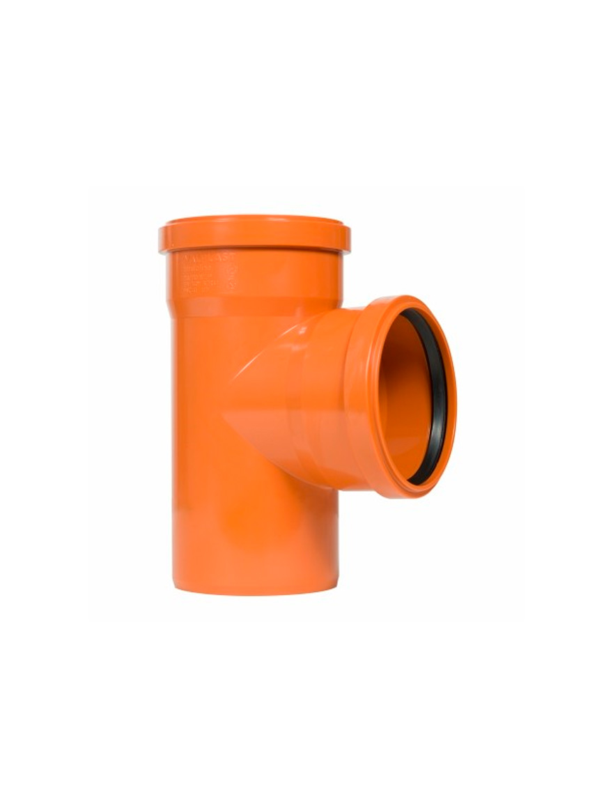 Ramificație PVC 87GRD D.110/110 portocaliu