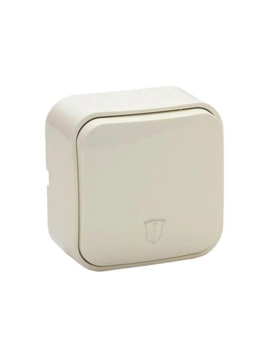 Întrerupător cu revenire exter. 10A IP20 alb ELMOS (16/192 buc)