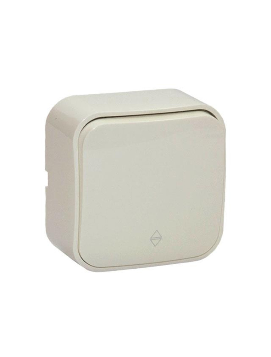 Întrerupător unitar cap-scară exter. 10A IP20 alb ELMOS (16/192 buc)