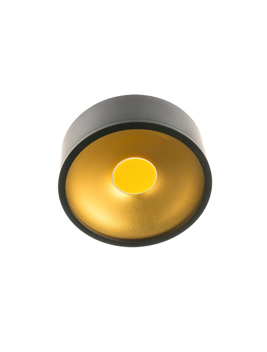 Подвесной светодиодный светильник HD040 черно-золотой 12W 4000K 140х50 770лм GAUSS