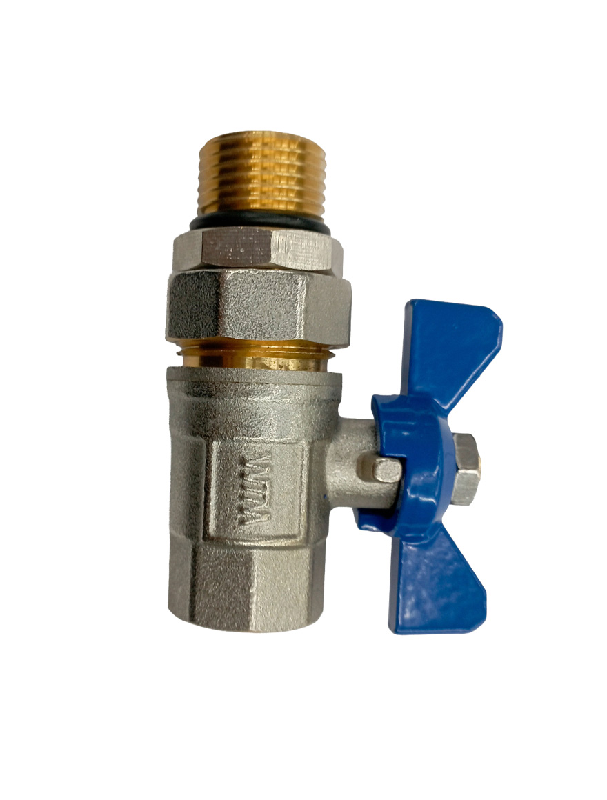 ROBINET CU SFERĂ ȘI RACORD  OLANDEZ FE-FI 1/2"