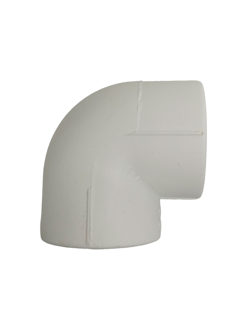 Угловой фитинг PP-R, диаметр 25 мм, белый.