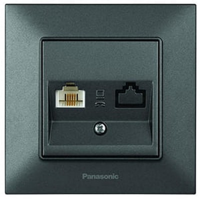 Priză telefon RJ11 cat3, fumuriu 944022 Arkedia Slim