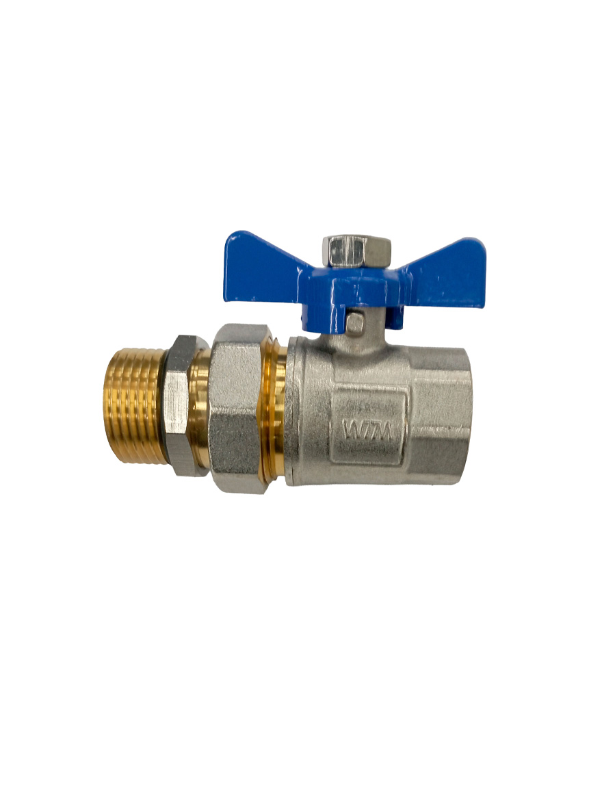 ROBINET CU SFERĂ ȘI RACORD  OLANDEZ FE-FI 1"