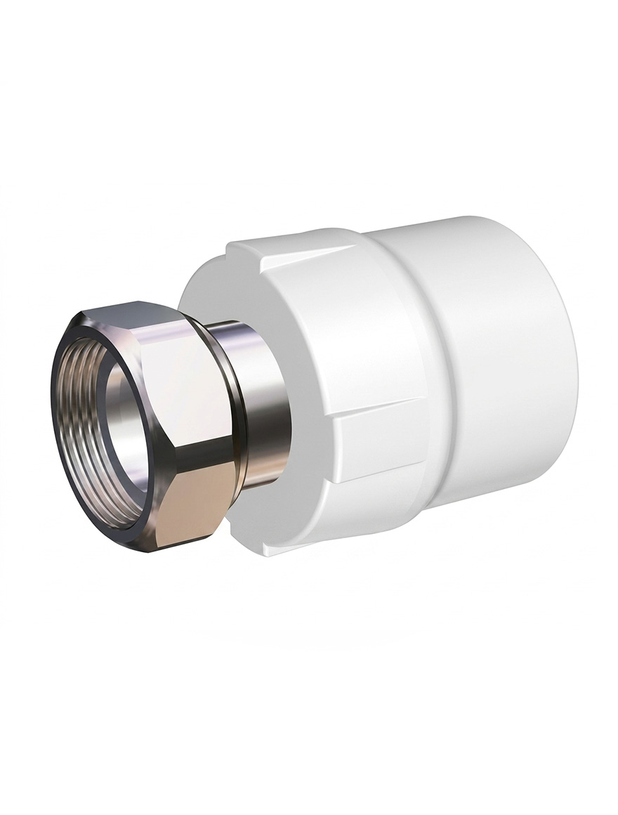 Racord HOLLENDER cu piuliță 3/4x25 alb