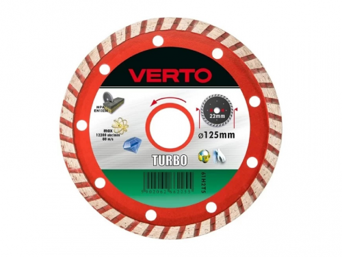 Disc diamant Turbo 125x22,2mm 61H2T5 Verto