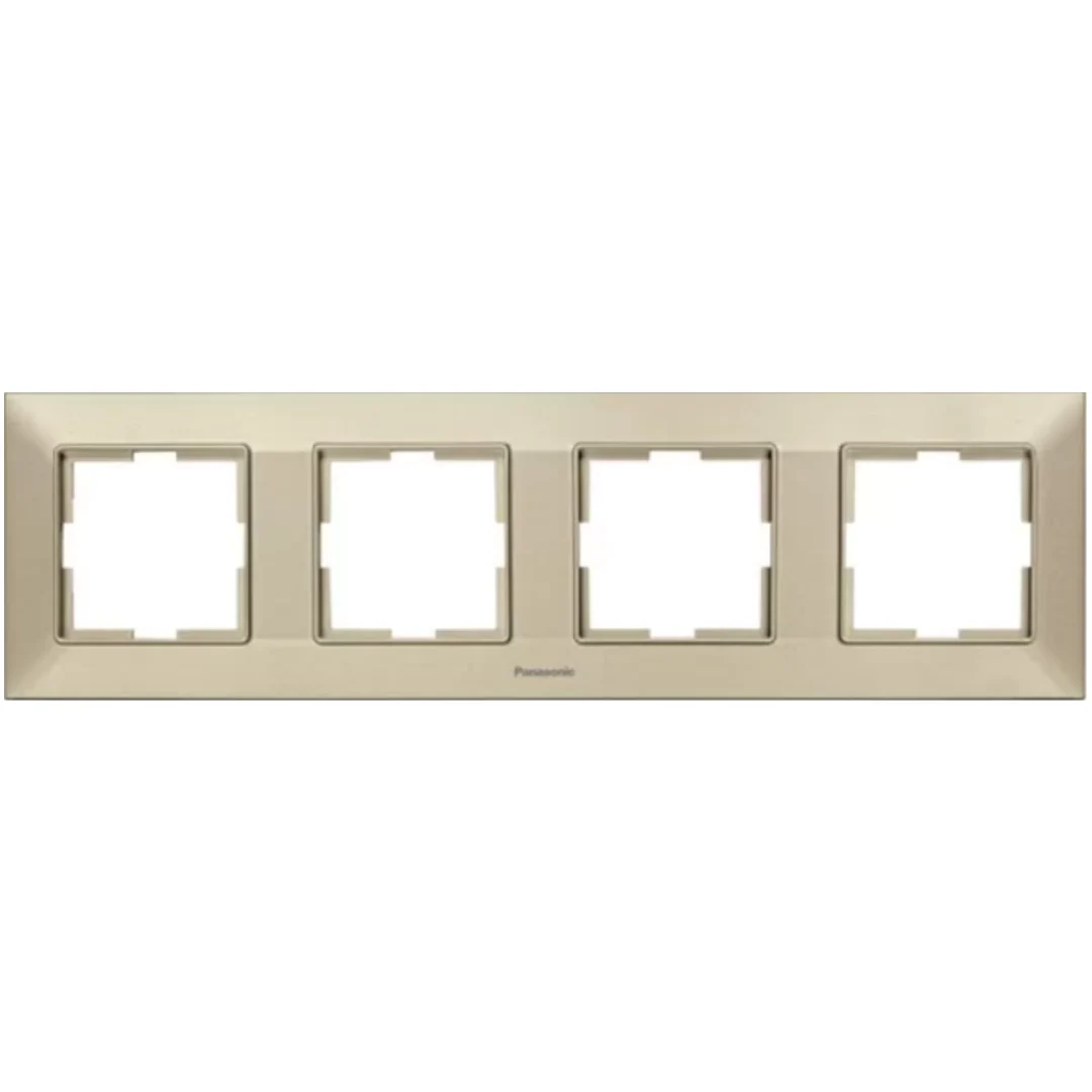 Рамка 4-местная, бронза Arkedia Slim