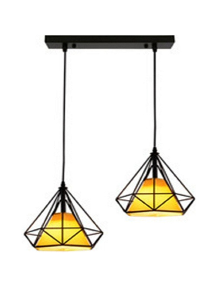 Lustră JH-1S-2 L36x25x24.5cm E27/2 Metal,Black/Yellow LuminaLED