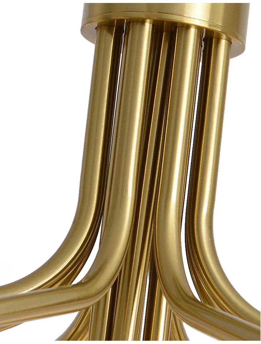 Lustră JH-616 D80xH47cm,G9*12, Metal+Glass,Gold+White LuminaLED
