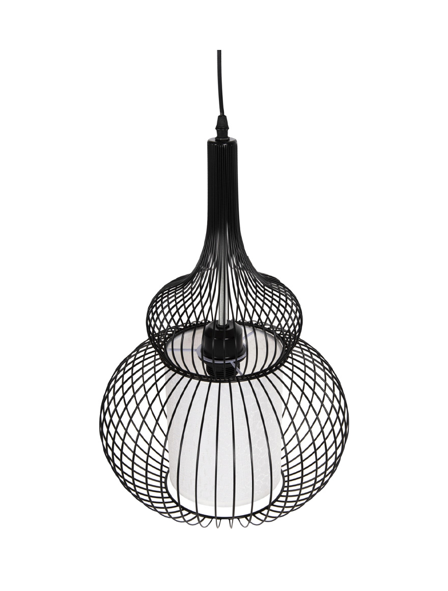 Lustră JH-299 29x42cm, E27/1, Metal, Black LuminaLED