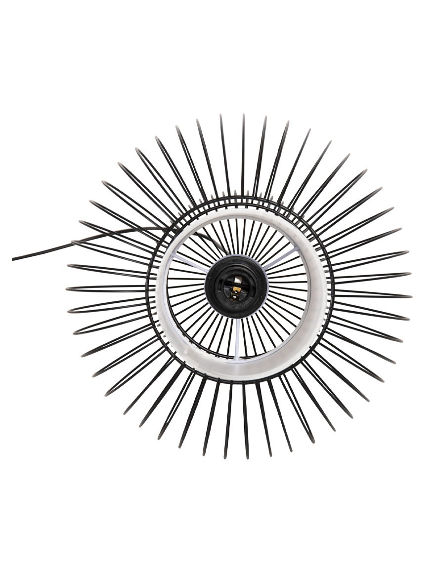 Lustră JH-299 29x42cm, E27/1, Metal, Black LuminaLED