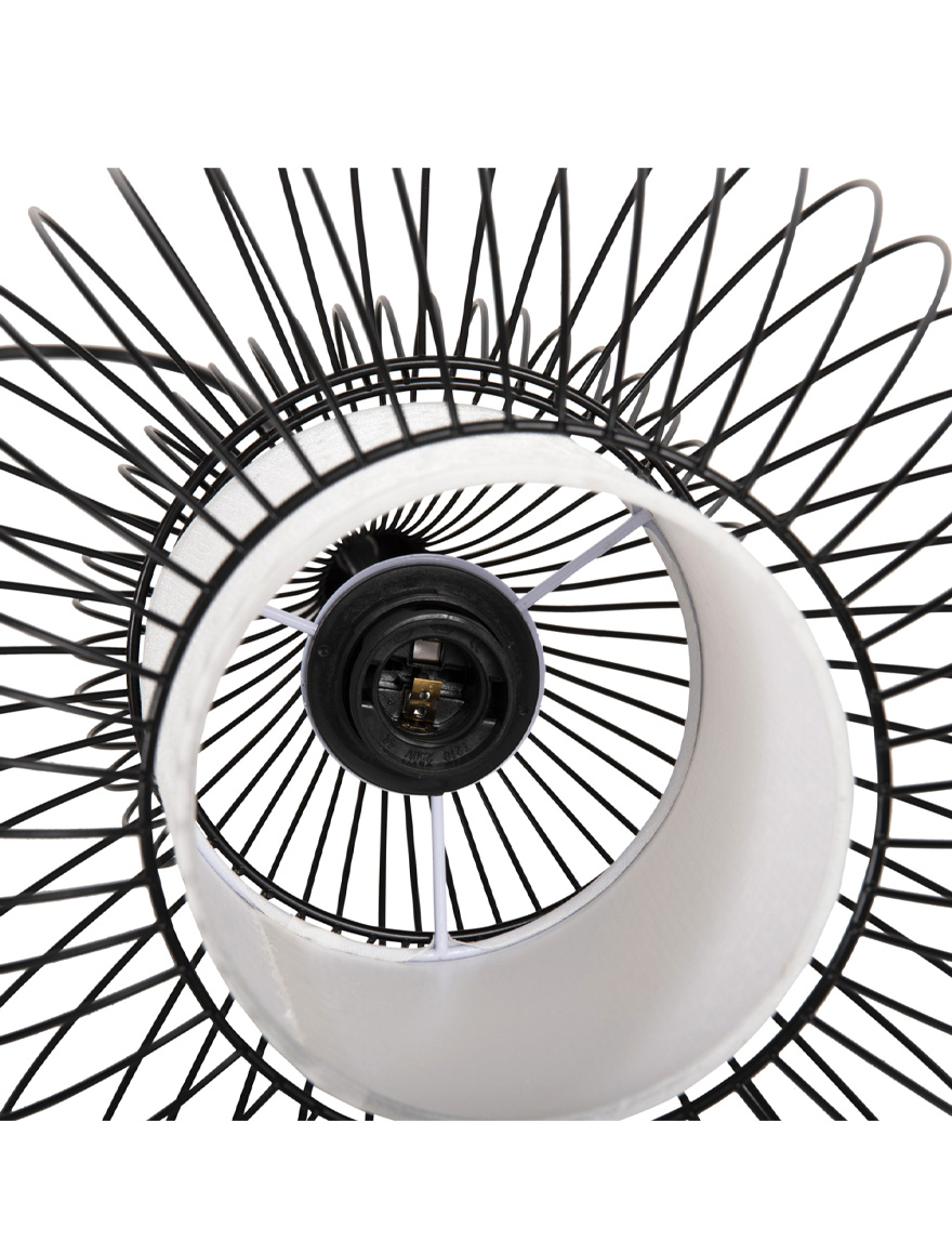 Lustră JH-299 29x42cm, E27/1, Metal, Black LuminaLED