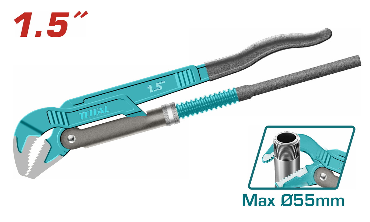 Cheie instalator 45° 1-1/2"Diametrul țevii (mm) 55 THT172153 TOTAL