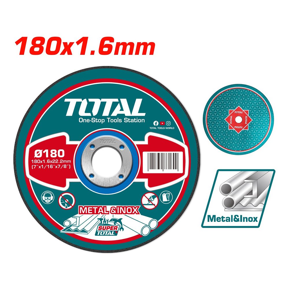 Диск отрезной по металлу 180мм  TAC2161801 / TAC2211802 TOTAL