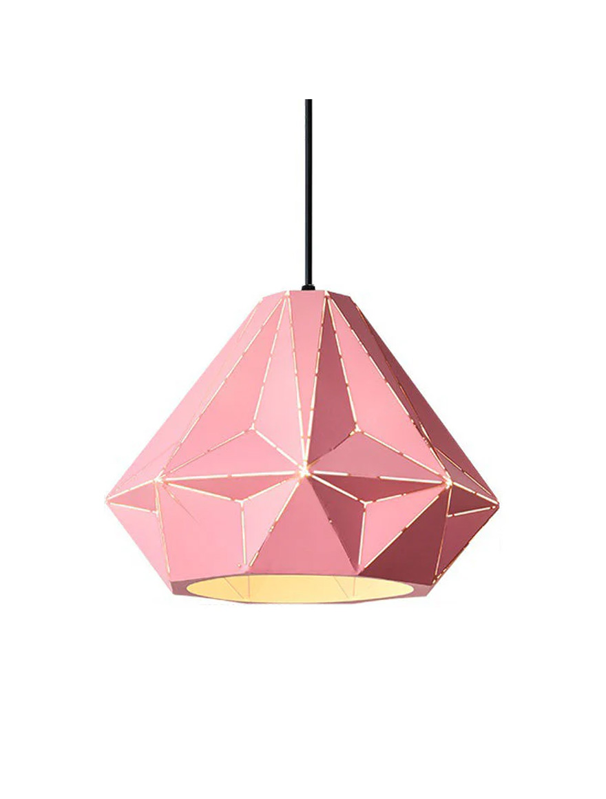 SuspensieJH-33-A D32xH22cm, E27/1, Metal, Pink Luminaled