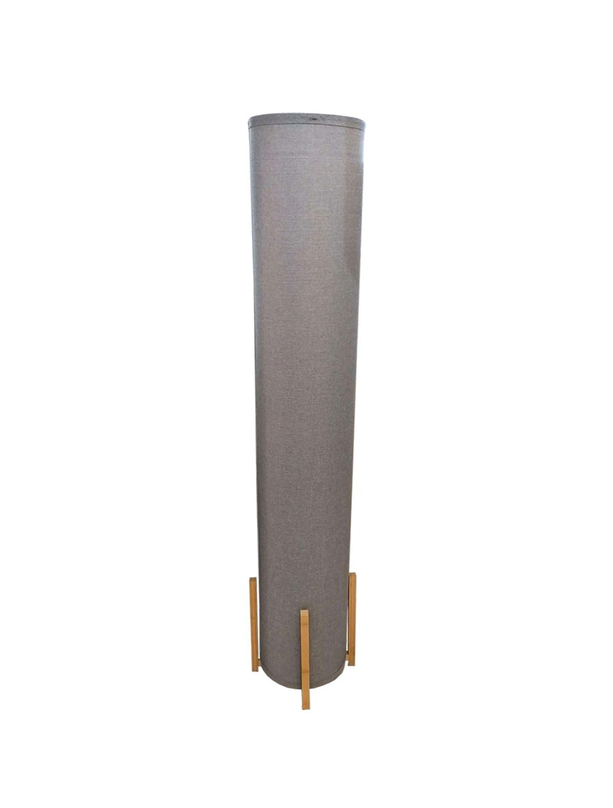 Lampă de podea bambus BFL1 25x150cm gri LuminaLED