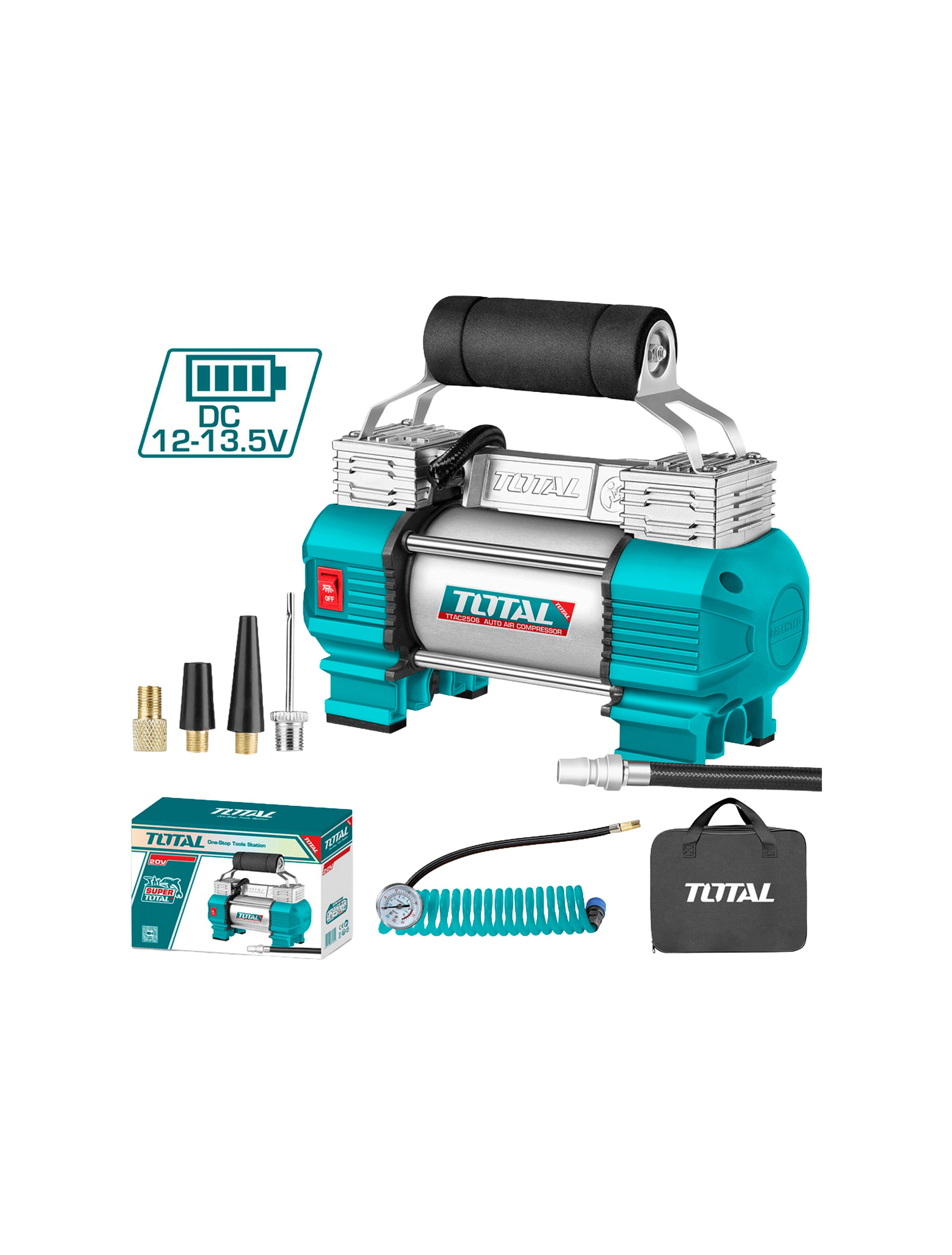Compresor auto cu lanterna TTAC2506