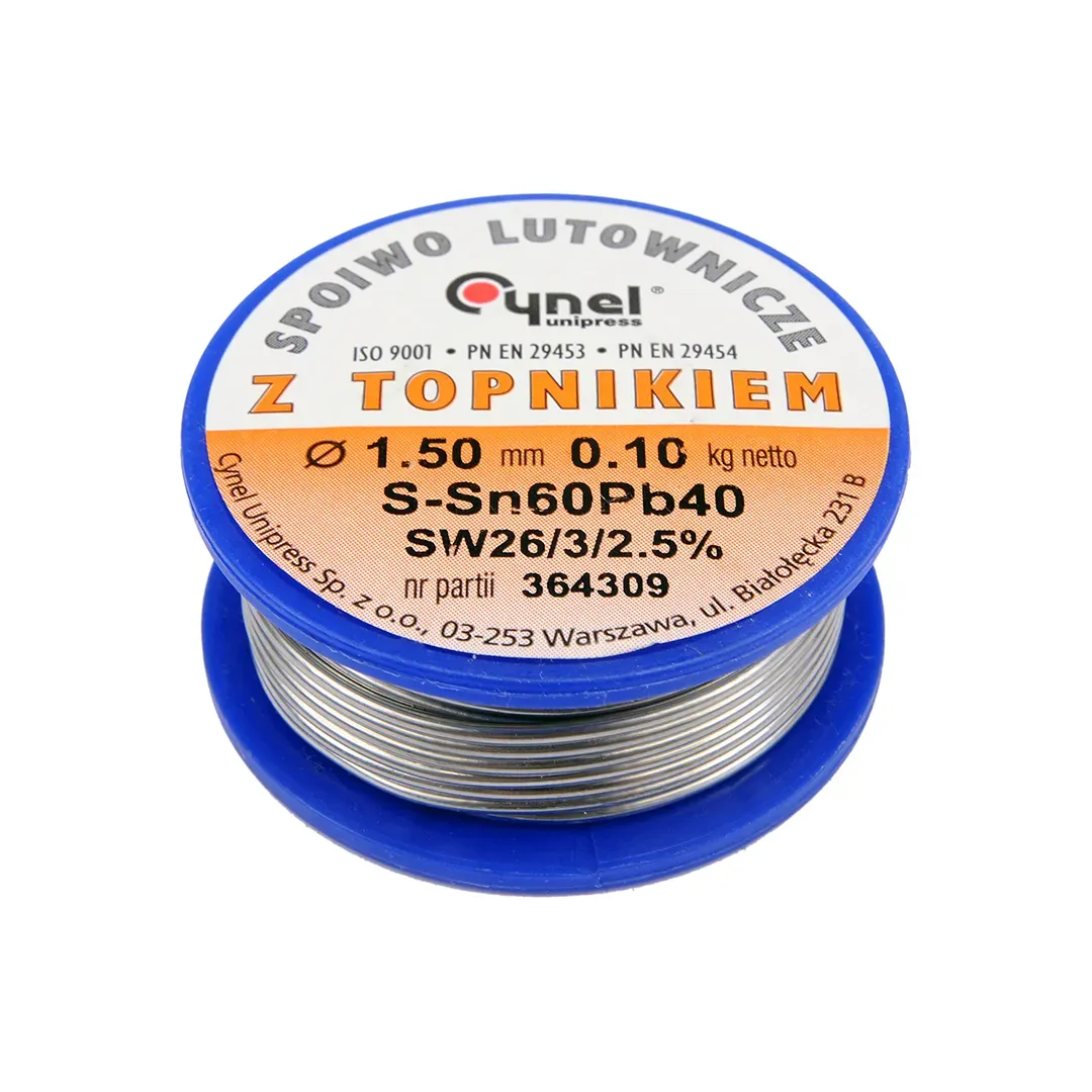 Сварочная проволока SN60PB40 Ø 1,5 мм/100 г TOYA