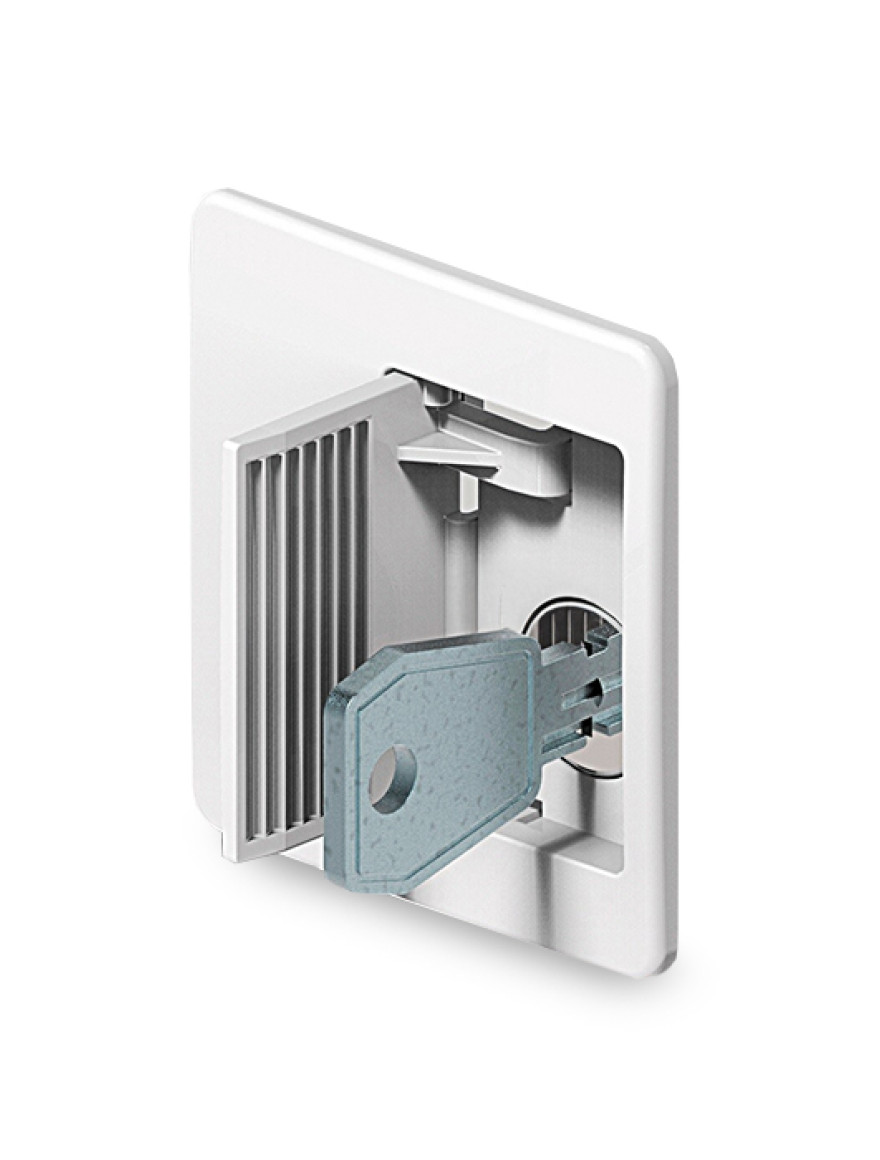 Încuietoare MSF cu cheie alb 2000-10 LuminaLED