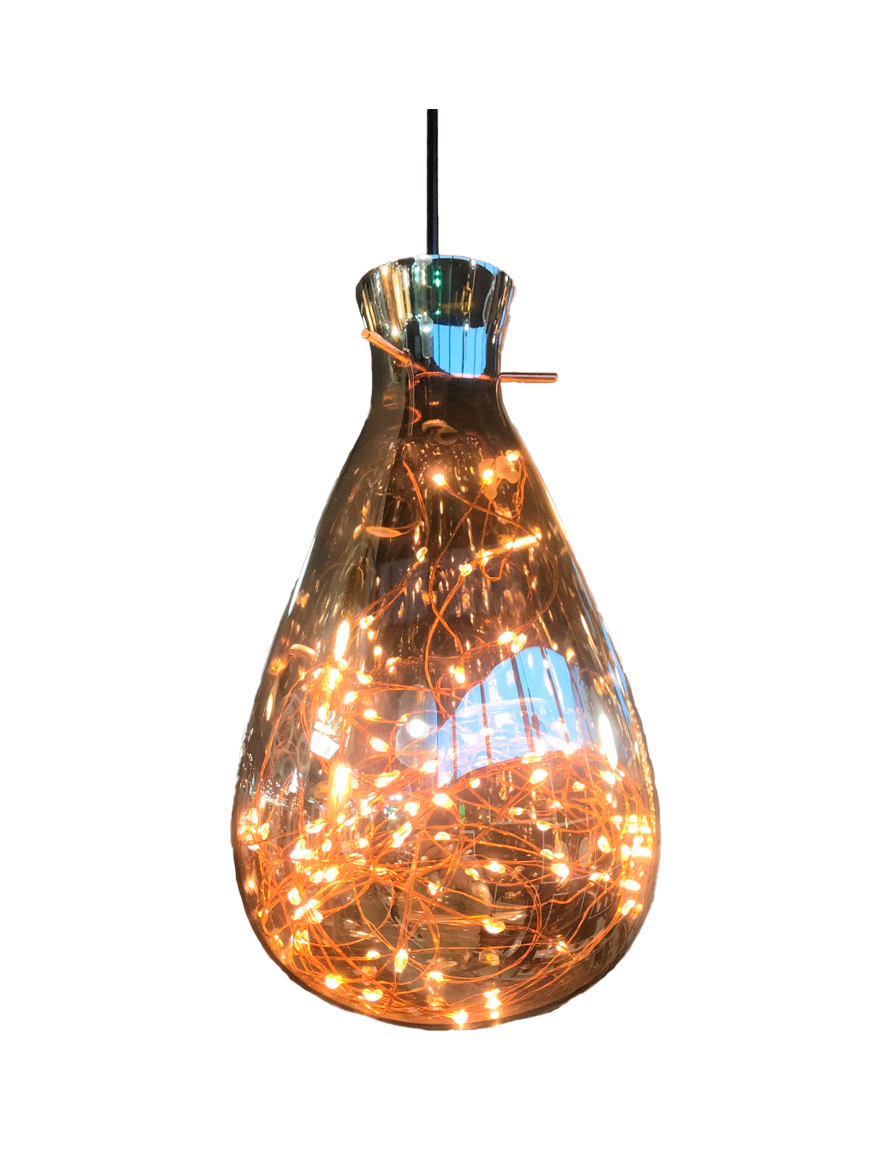 Lustră JH-669 D18*H30cm,LED,Glass,Amber LuminaLED