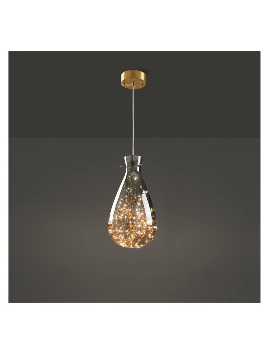 SuspensieJH-670 D18*H30cm,LED,Glass,Smoke Gray Luminaled