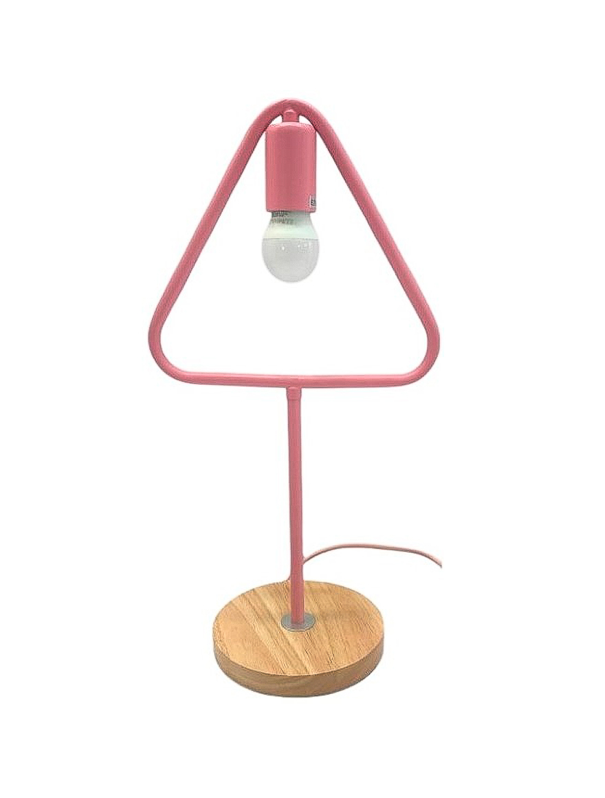 Lampă de masă JH-569 D15xH40cm, E27/1, Metal+ Wood,Pink LuminaLED