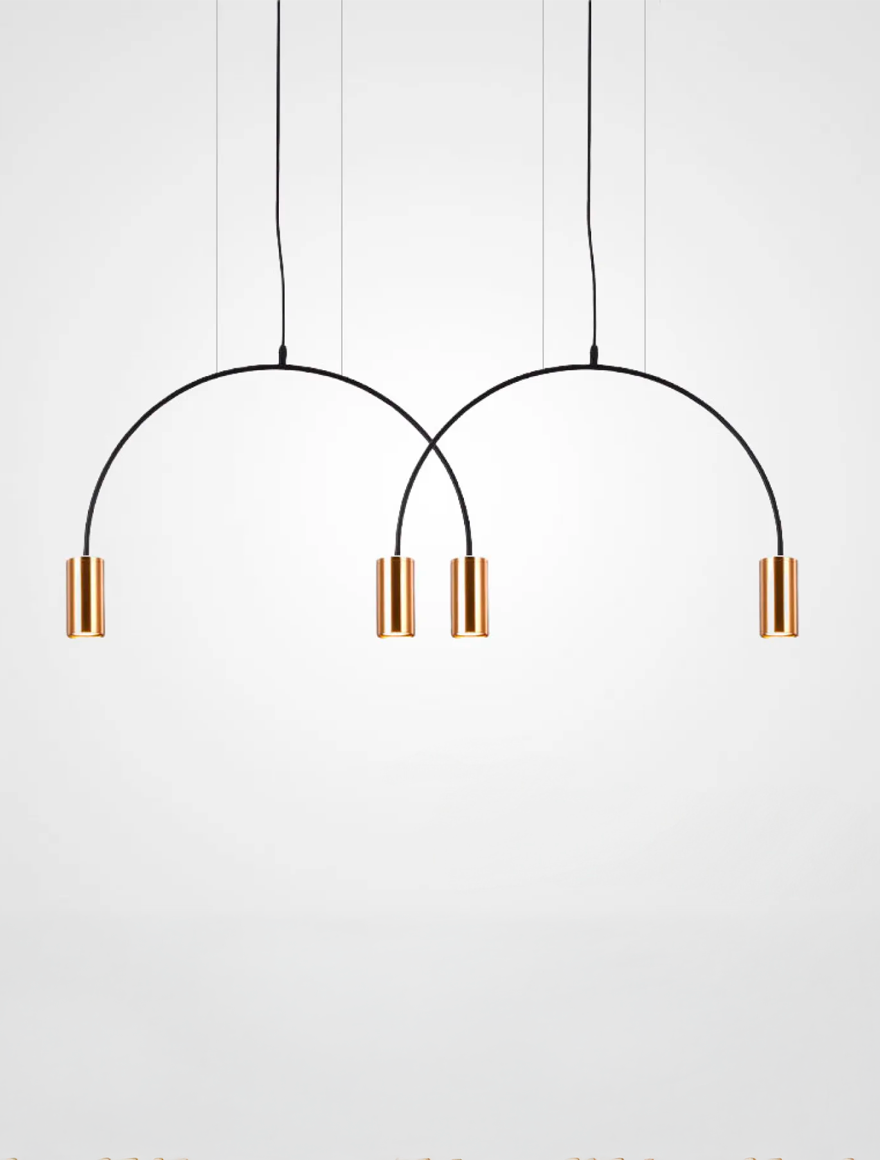 Lustră JH-609 D60xH55cm,GU10x2, Metal,Black+Gold LuminaLED