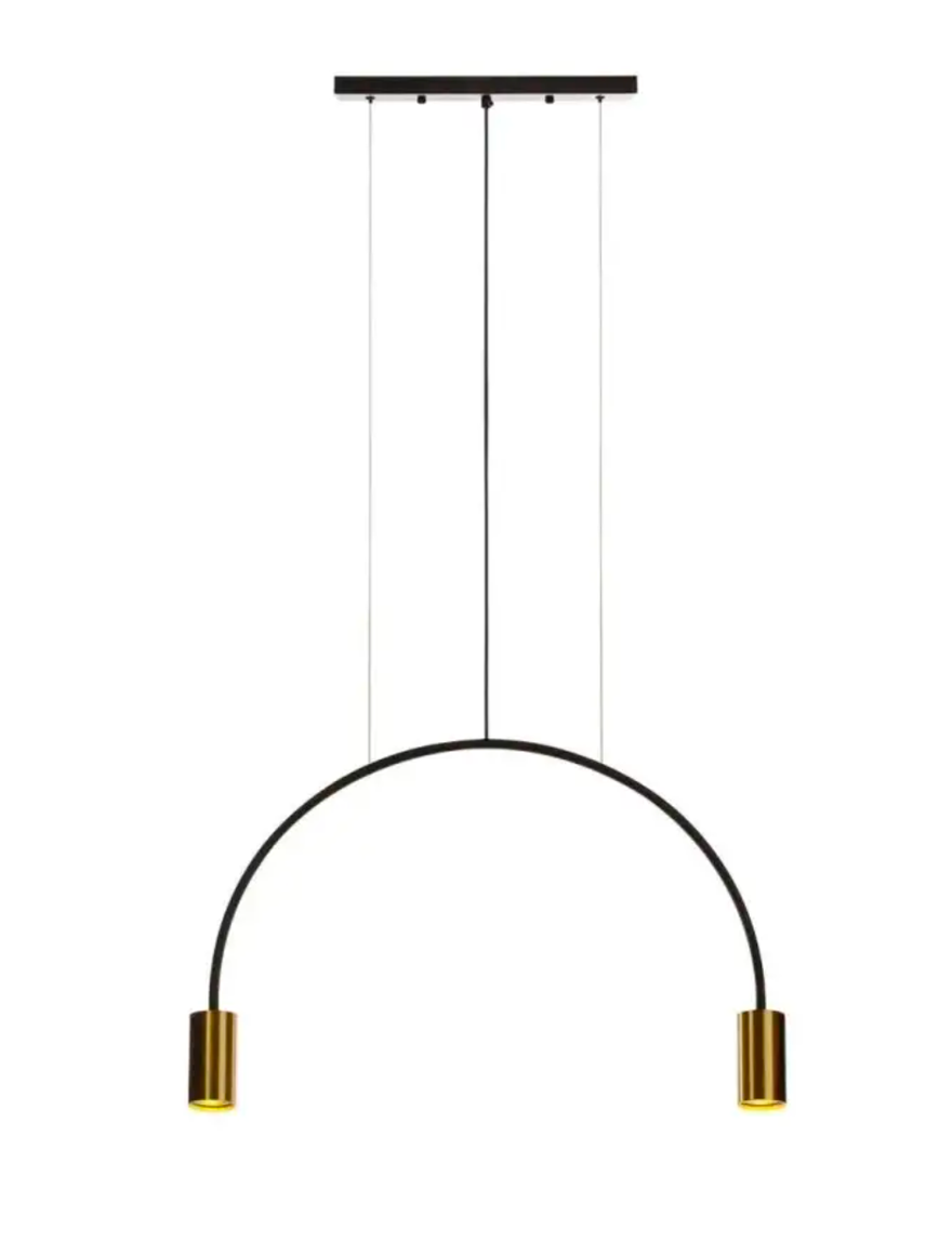 Lustră JH-609 D60xH55cm,GU10x2, Metal,Black+Gold LuminaLED