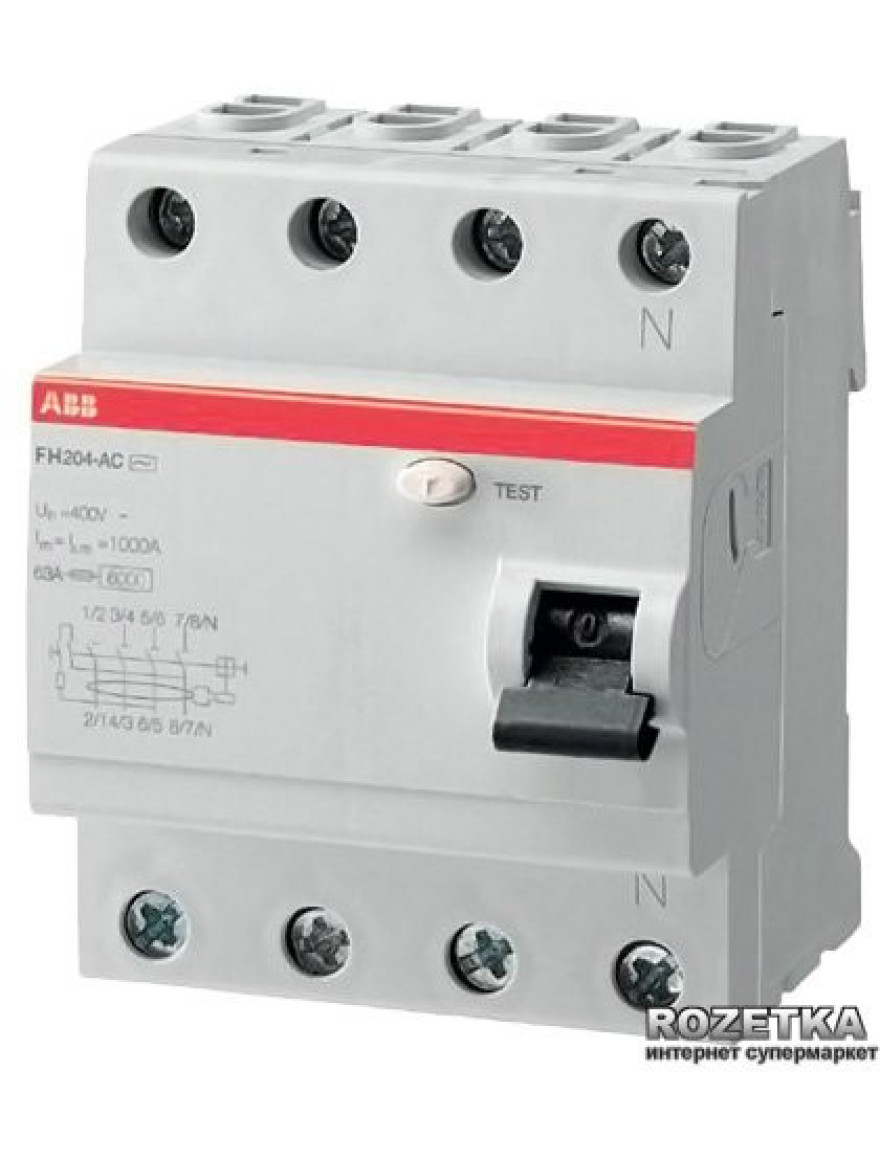 Întrerupător automat dif. FH204 AC-40/0.03 40A 4P ABB