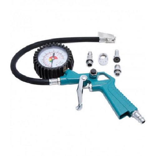 Pistol pneumatic de umflare cu manometru 12bar Total TAT11601