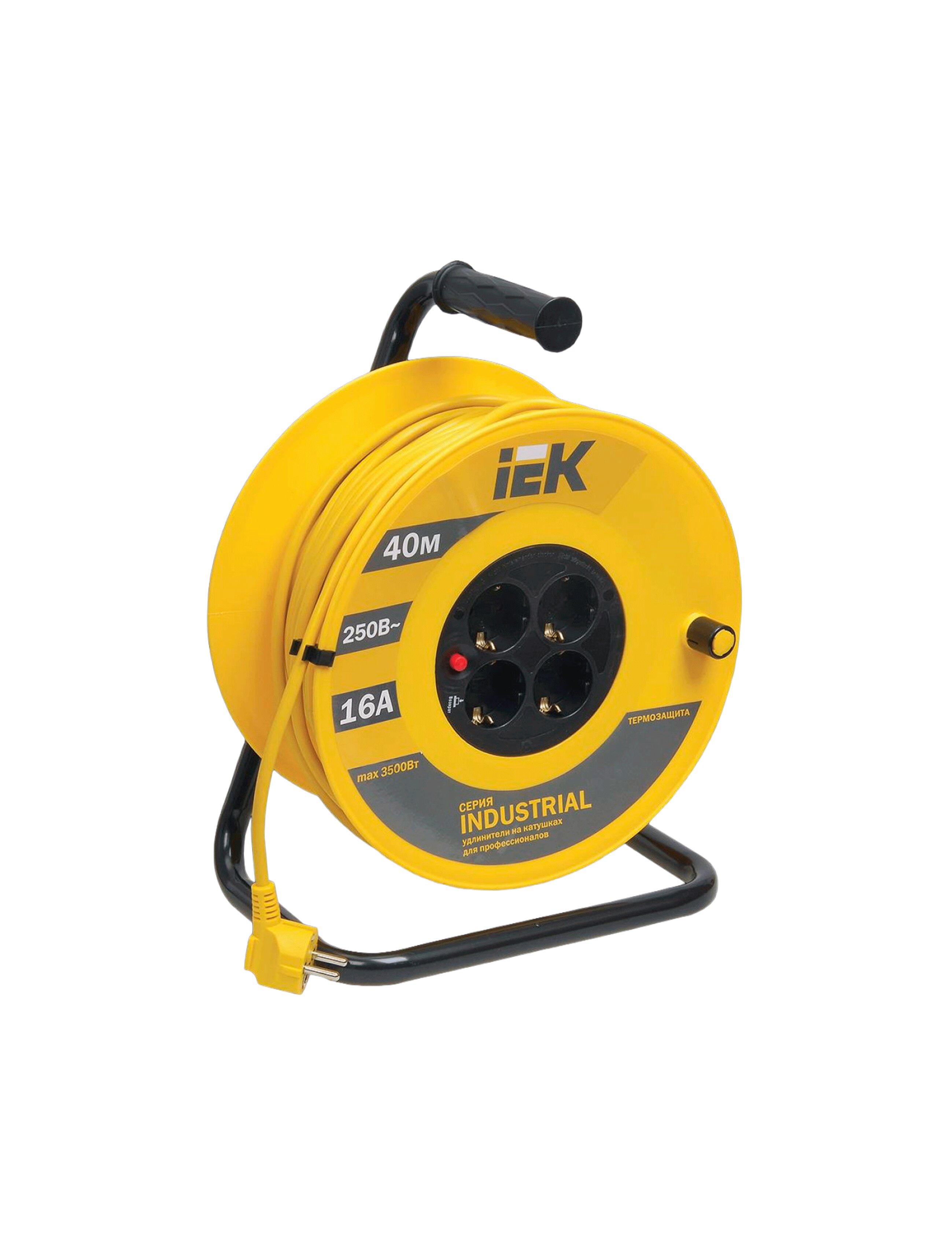 Rolă de cablu UK-40 4 prize 2P+PE,40m (3x1,5mm2) IEK