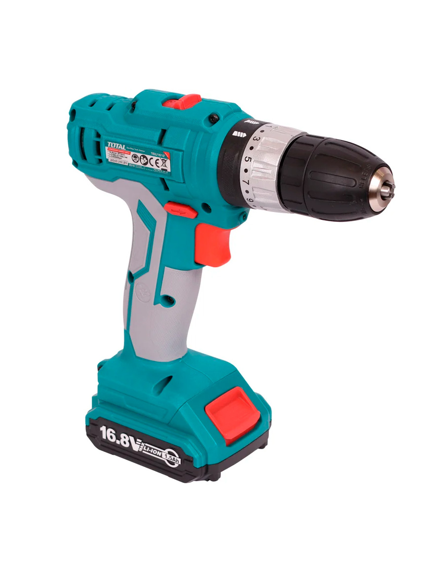 * Mașină de găurit/înșurubat impact cu acumulator 16,8V 1,5Ah Total cu geanta TIDLI1612/TIDLI20012