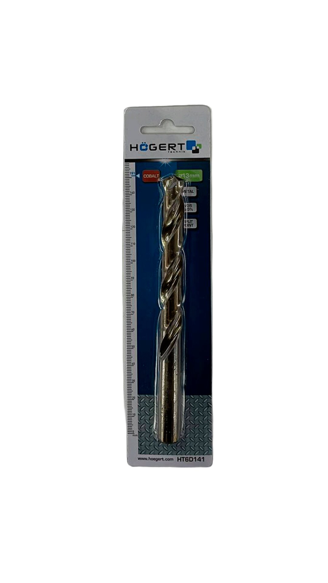 Burghiu pentru metal Co5% 13,0 mm, 1 buc. HOGERT