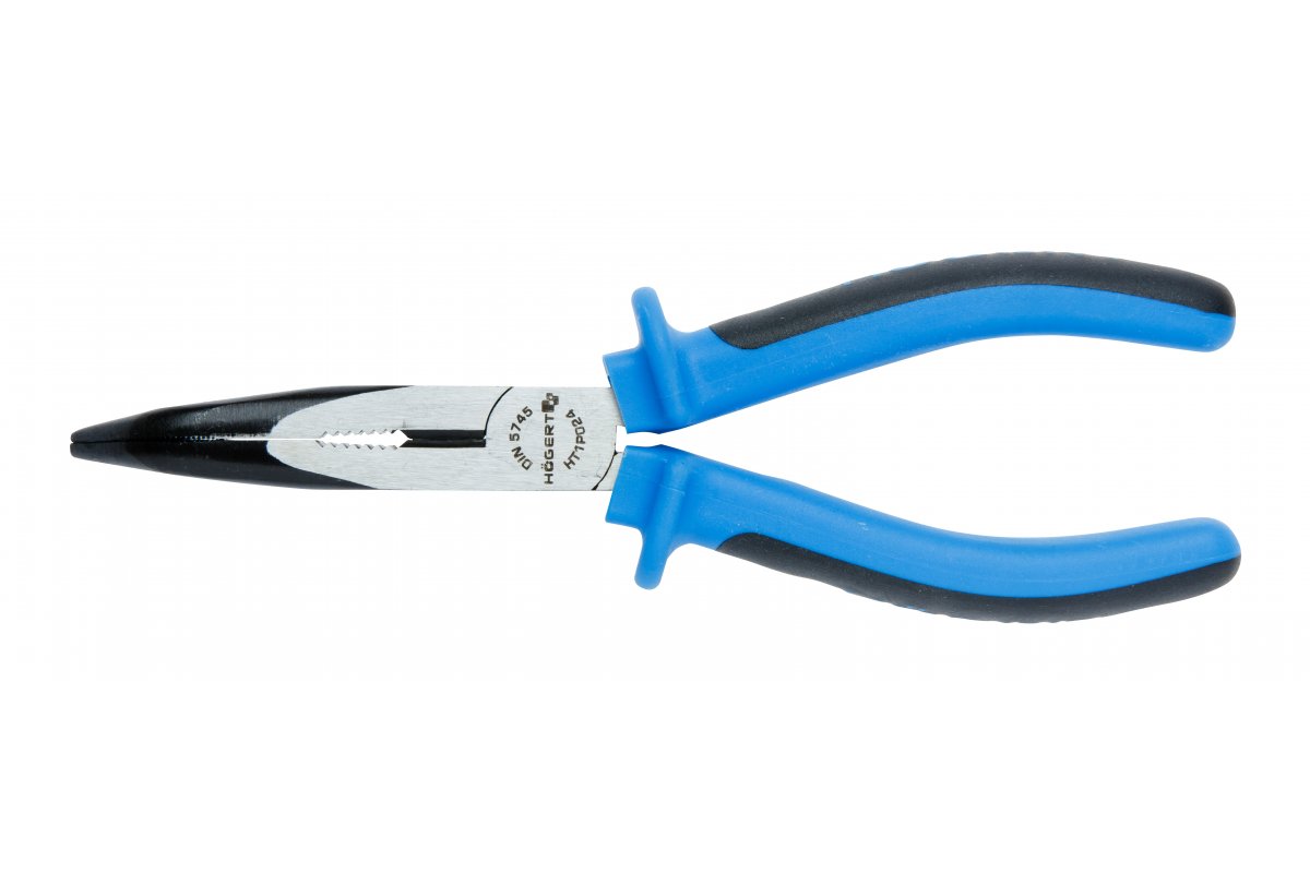 Clește cu vârf alungit și curbat 160 mm HOGERT(6 buc)