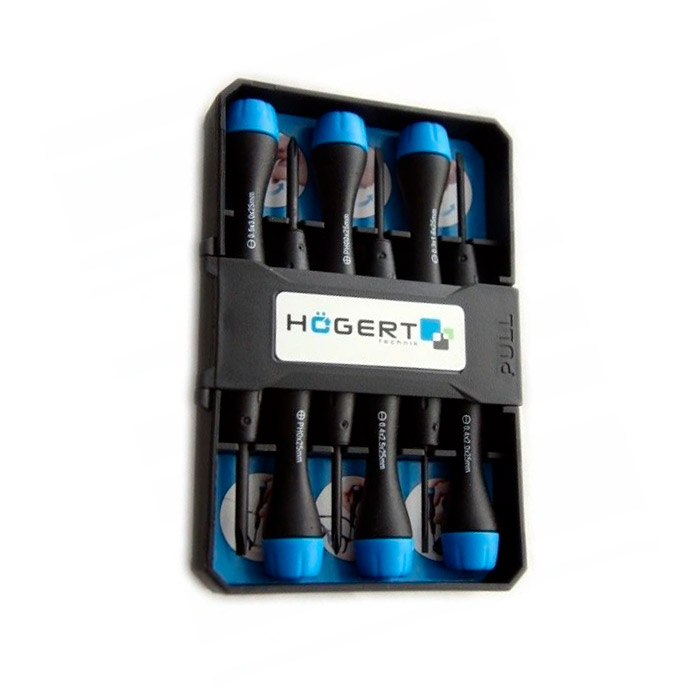Set șurubelnițe 6 buc., cu precizie HOGERT