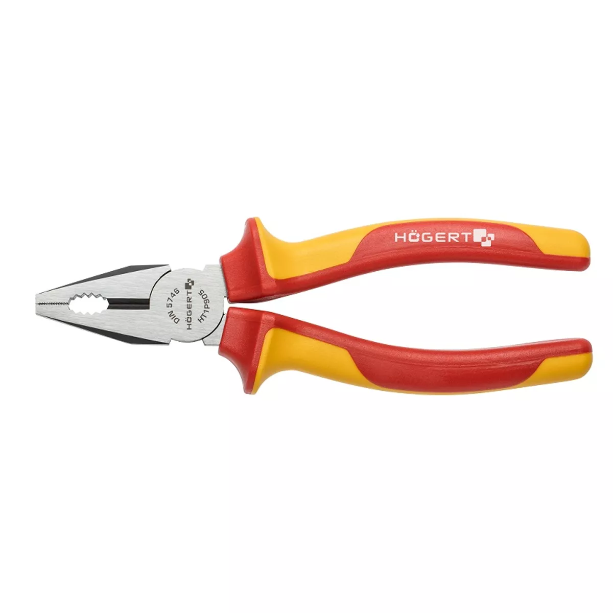 Изолированные клещи 180 мм, 1000 В, VDE, HOGERT